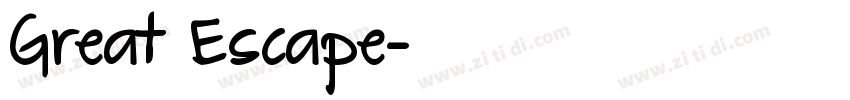 Great Escape字体转换
